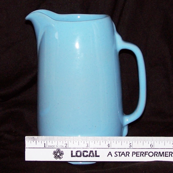 VTG- 7 1/2" Blue Mid Century Frankoma Water Pitcher #81 - Picture 7 of 9